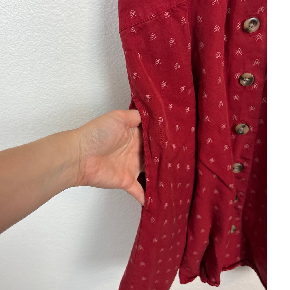 Marine Layer Camila Printed Button Front Tie Wais… - image 6